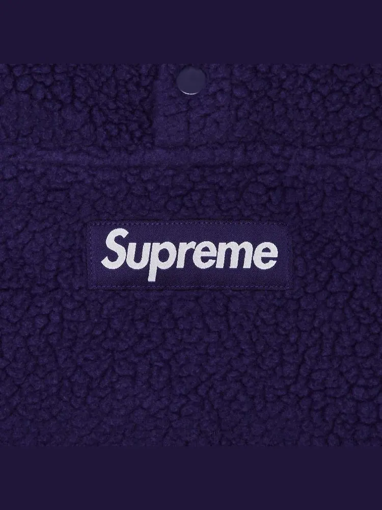 Пуловер Supreme Polartec Shearling Reversible Pullover 'Purple' — изображение 3 из 5, фиолетовый