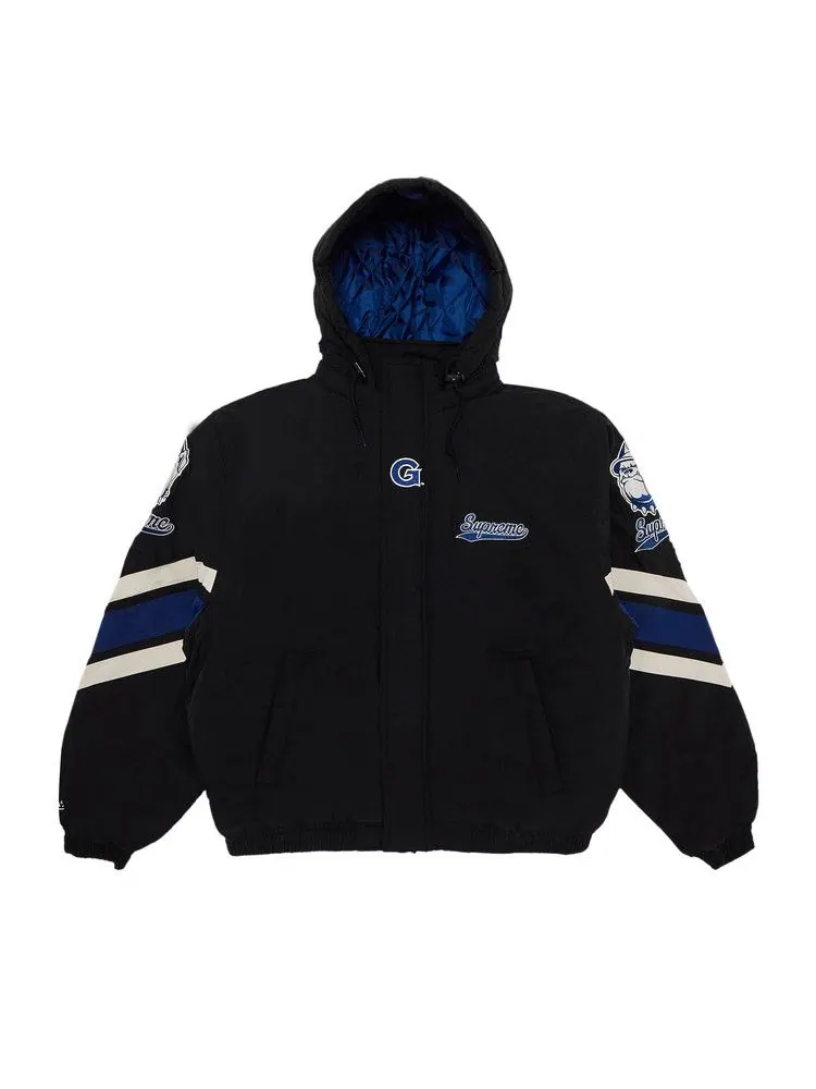 Куртка Supreme x Mitchell & Ness NCAA Hooded Stadium — изображение 1 из 3, черный