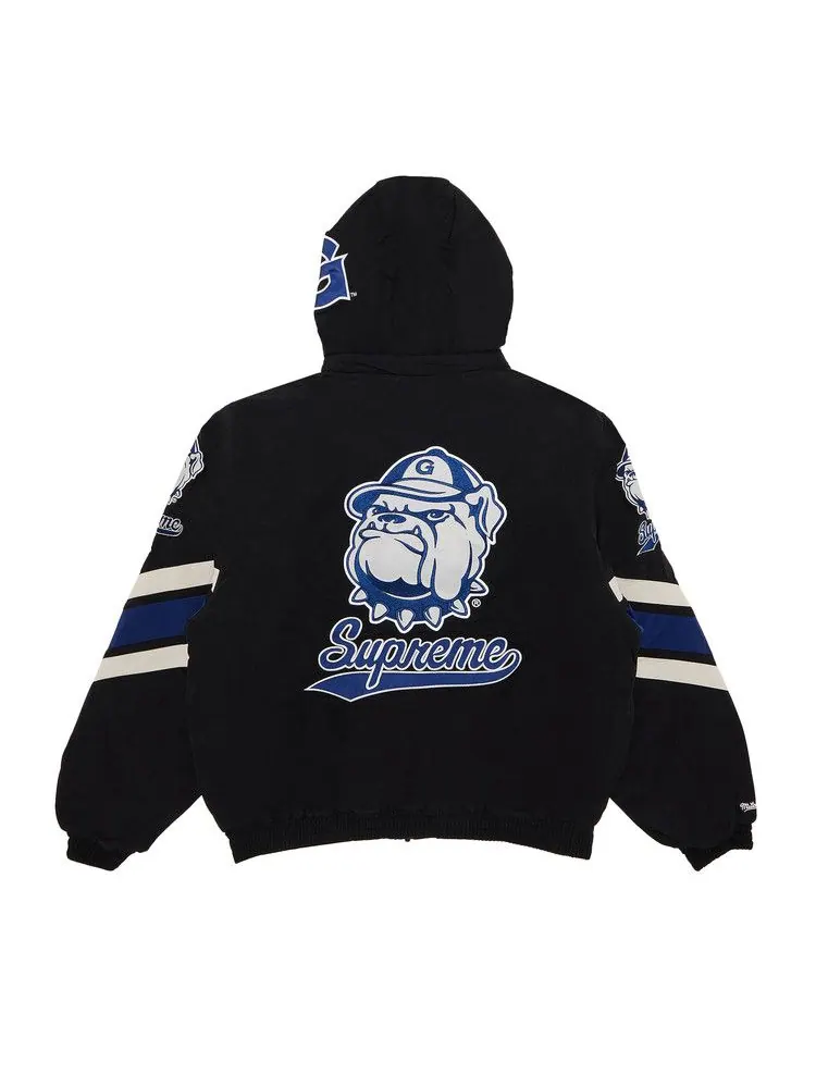 Куртка Supreme x Mitchell & Ness NCAA Hooded Stadium — изображение 2 из 3, черный