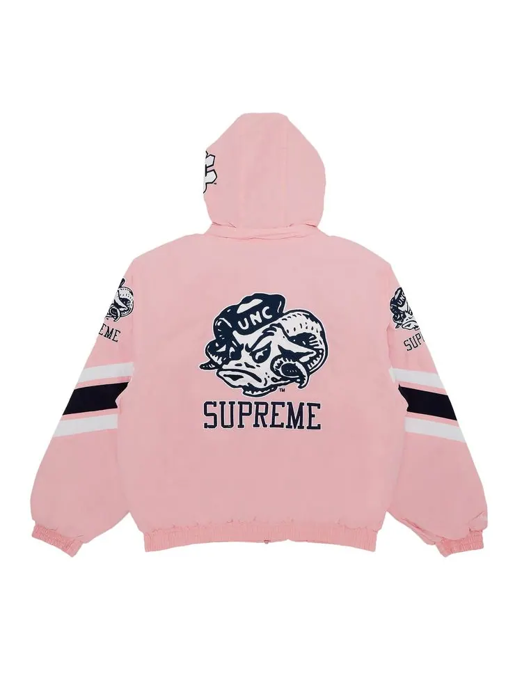 Куртка Supreme x Mitchell & Ness NCAA Hooded Stadium — изображение 2 из 3, розовый