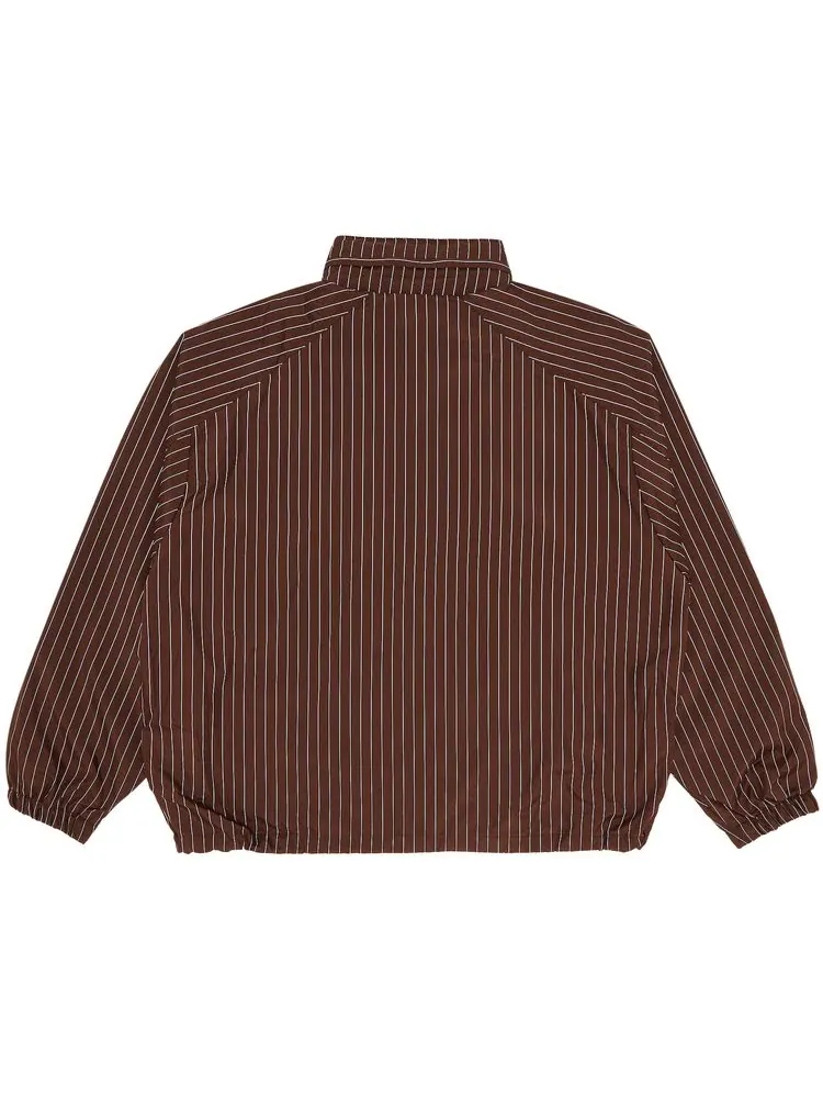 Куртка Supreme Reflective Pinstripe Track Jacket 'Brown' — изображение 2 из 3, коричневый