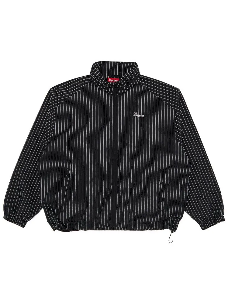 Спортивная куртка Supreme Reflective Pinstripe Track Jacket — изображение 1 из 3, черный