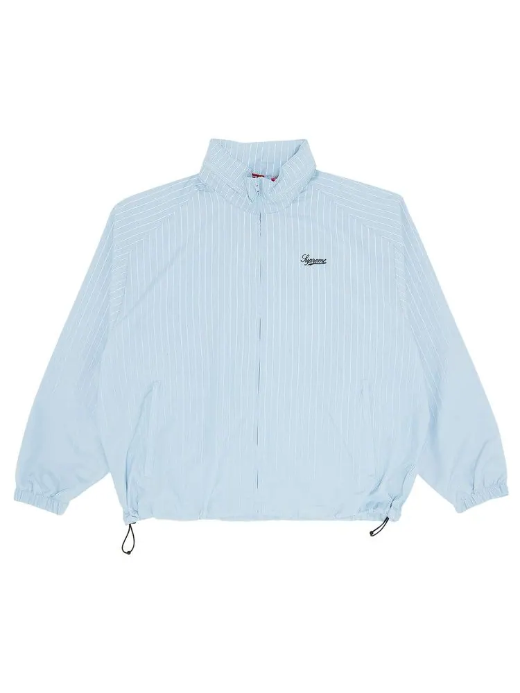 Спортивная куртка Supreme Reflective Pinstripe Track Jacket — изображение 1 из 3, светлый синий