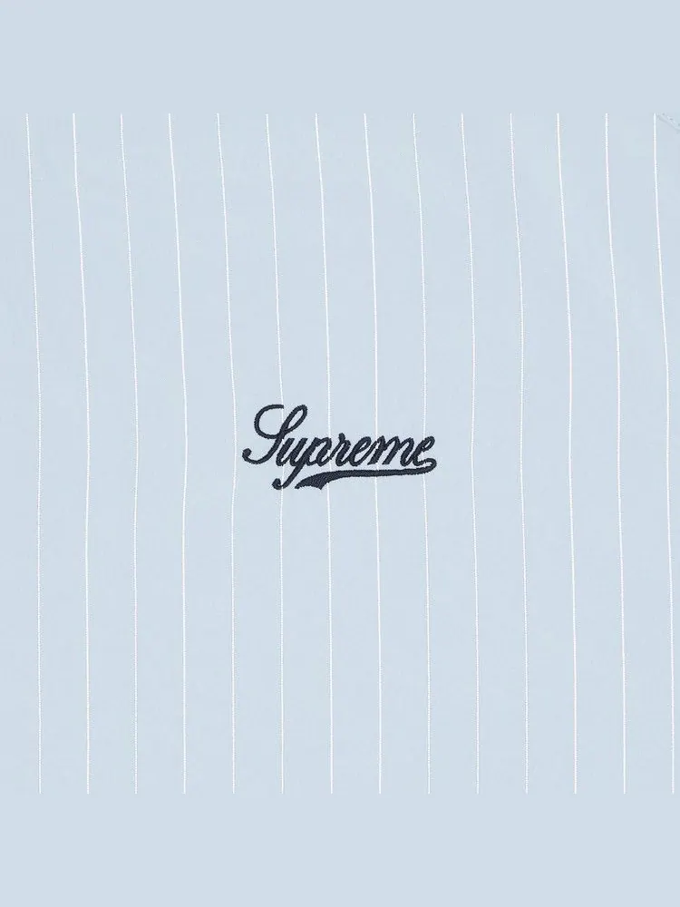 Спортивная куртка Supreme Reflective Pinstripe Track Jacket — изображение 3 из 3, светлый синий