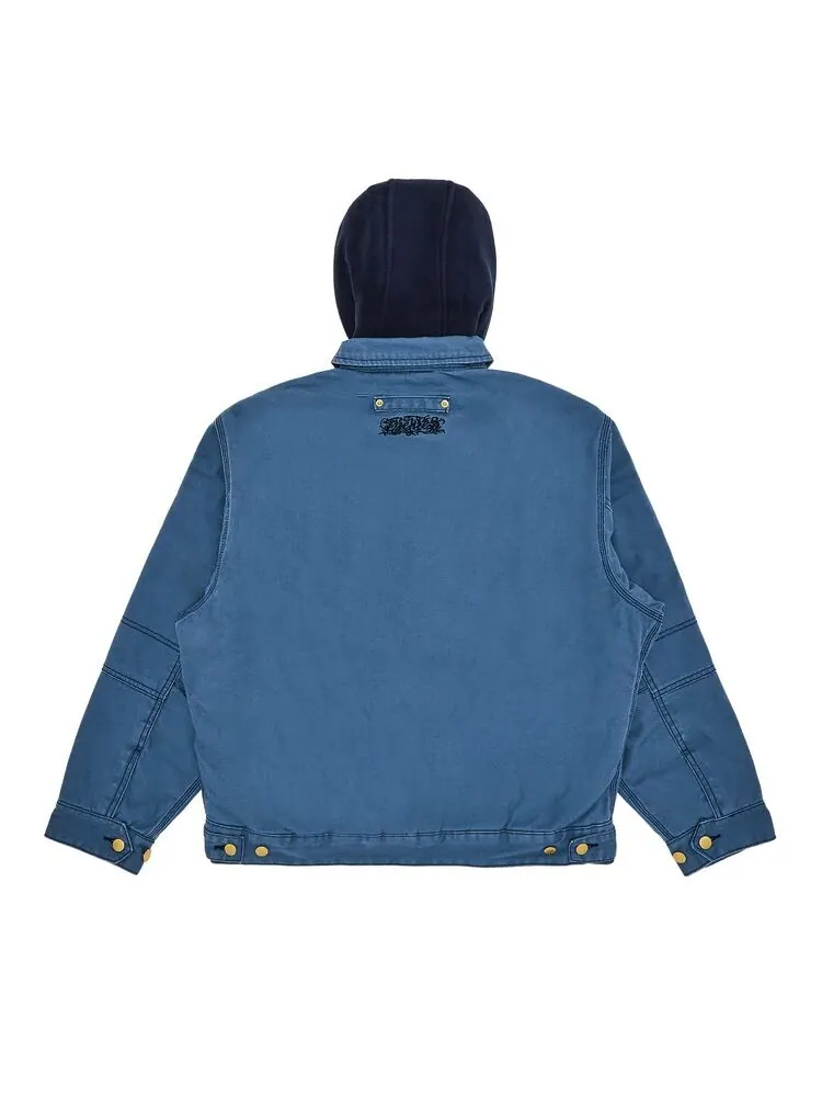 Куртка Supreme x Dickies Hooded Work Jacket Light Blue — изображение 2 из 3, светлый синий