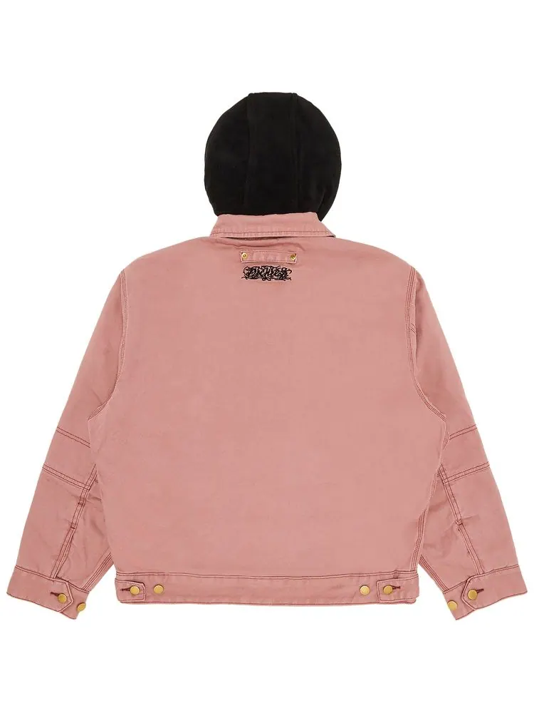 Куртка Supreme x Dickies Hooded Work Jacket 'Pink' — изображение 2 из 3, розовый