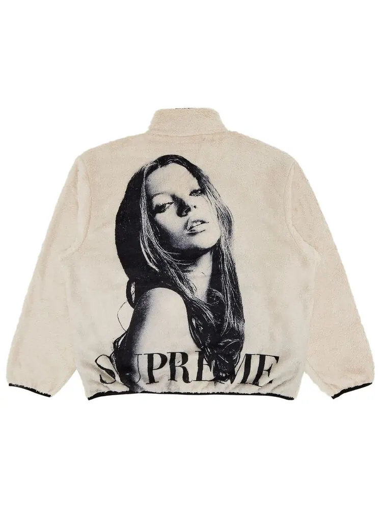 Куртка Supreme Kate Moss Fleece Jacket Natural — изображение 2 из 3, прозрачный