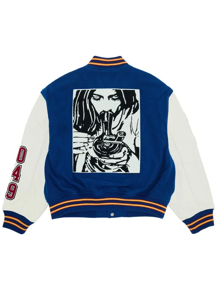 Куртка Supreme x HYSTERIC GLAMOUR Varsity Jacket 'Blue' — изображение 2 из 3, синий