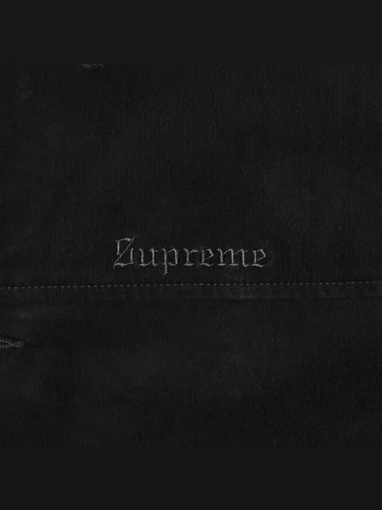 Автомобильное пальто Supreme Kindermann из необработанного вельвета — изображение 3 из 3, черный