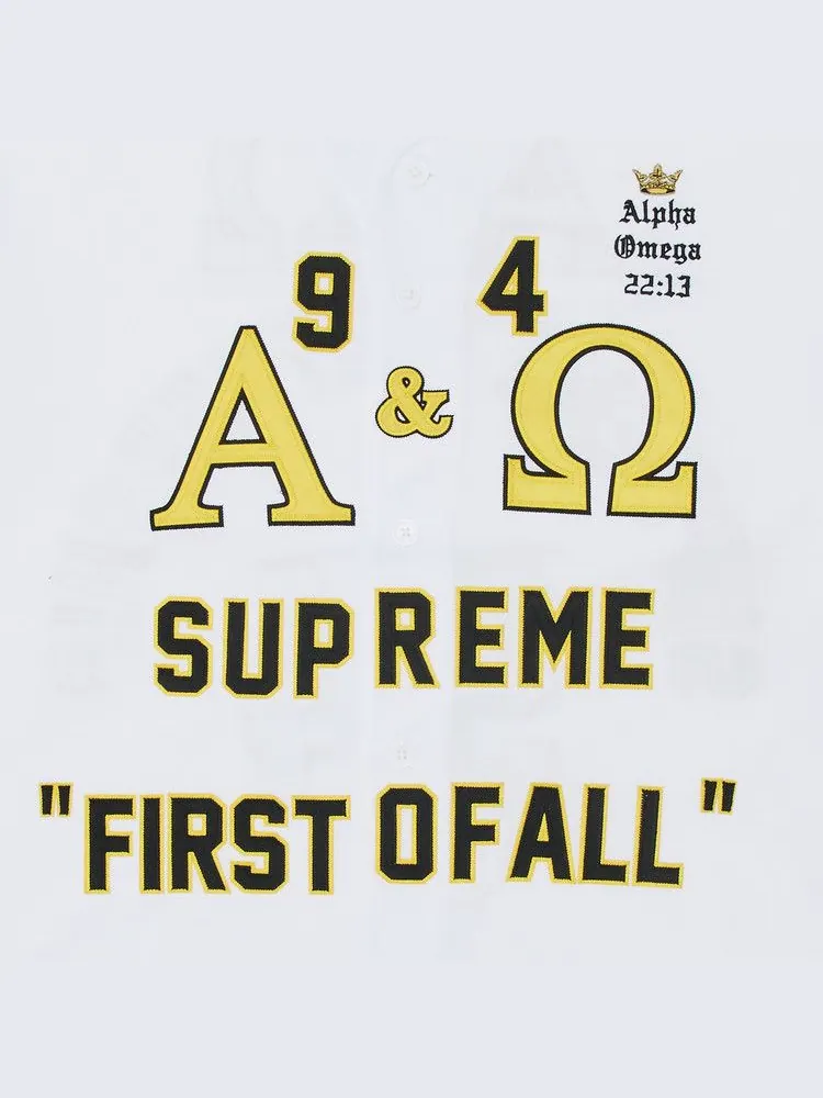 Джерси Supreme Alpha Omega Baseball Jersey — изображение 3 из 3, белый