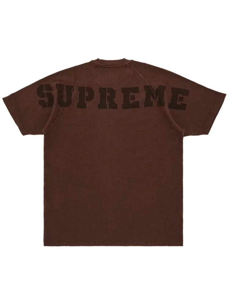 Топ Supreme Stencil Thermal Short-Sleeve Top 'Brown' — изображение 2 из 3, коричневый