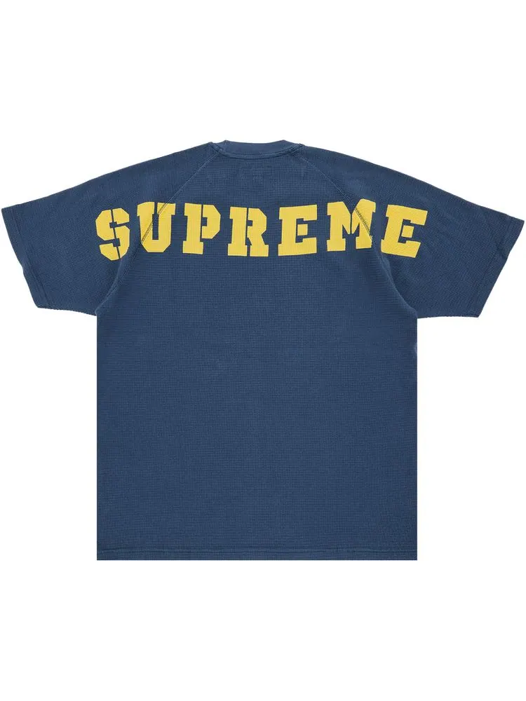 Футболка с коротким рукавом Supreme Stencil Thermal Short-Sleeve Top — изображение 2 из 3, синий