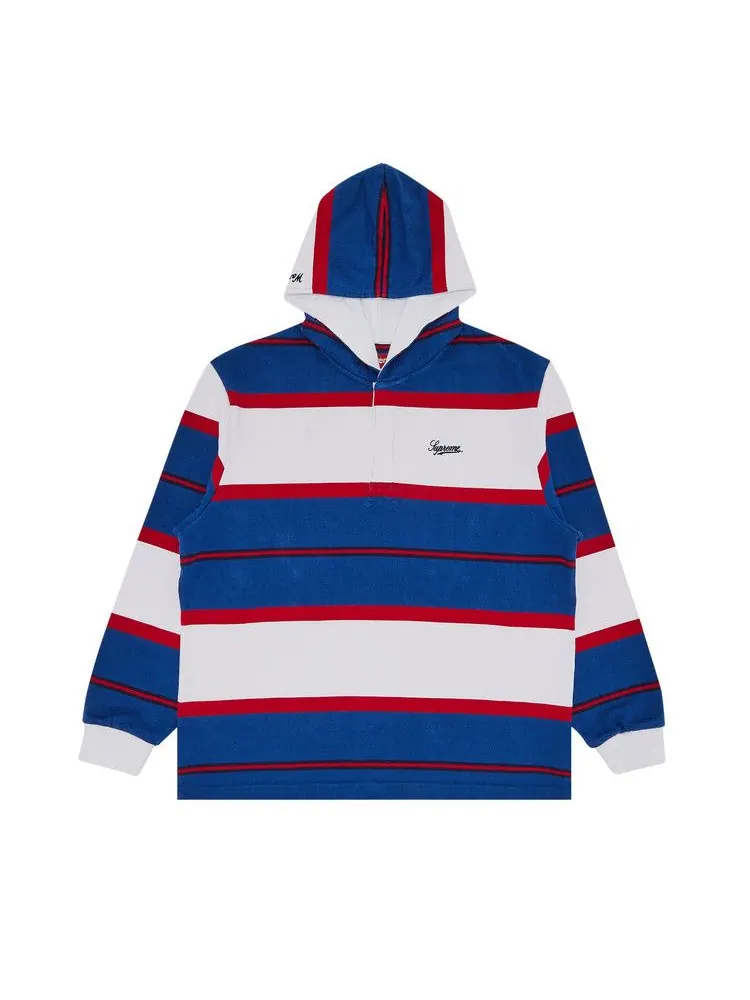 Толстовка Supreme Hooded Rugby — изображение 1 из 3, королевский