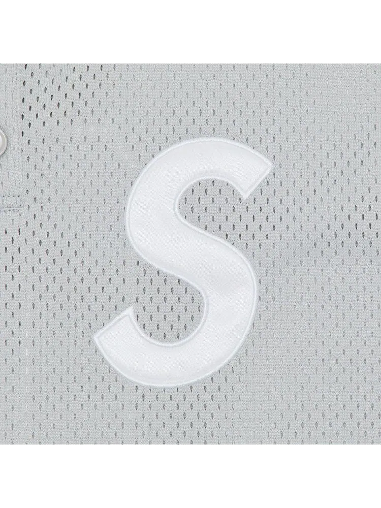 Топ Supreme S Logo Baseball Henley — изображение 3 из 3, серый