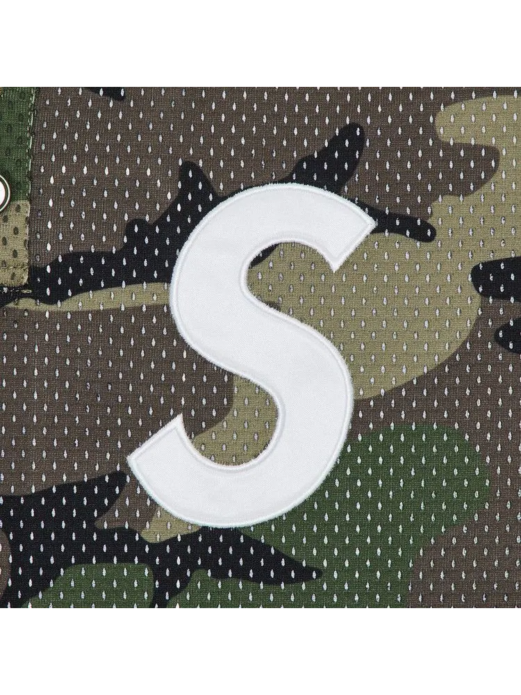 Топ Supreme S Logo Baseball Henley, Woodland Camo — изображение 3 из 3, мульти