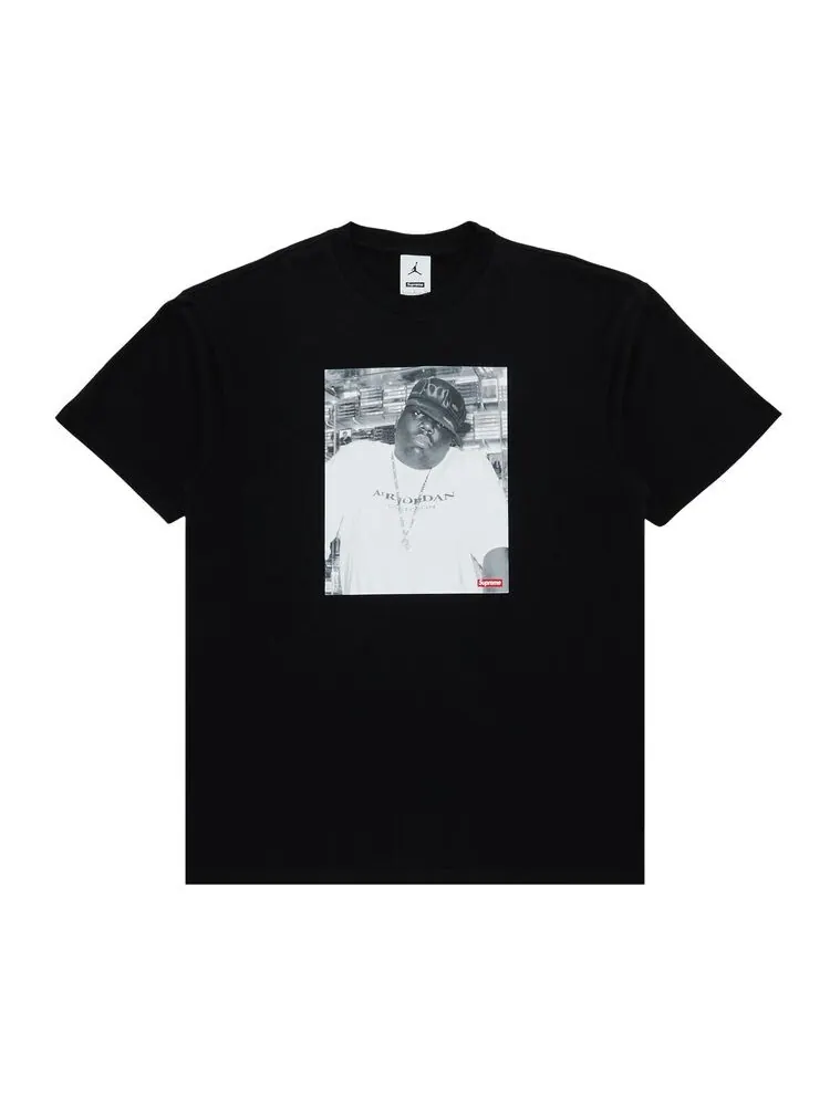 Топ Supreme x Jordan Biggie Short-Sleeve Top Black — изображение 1 из 3, черный