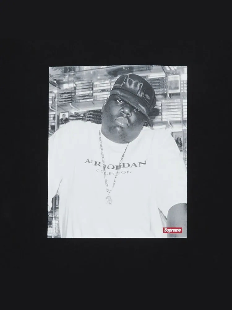 Топ Supreme x Jordan Biggie Short-Sleeve Top Black — изображение 3 из 3, черный
