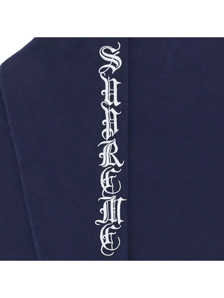 Топ Supreme Old English Long-Sleeve Top Navy — изображение 2 из 2, темно-синий