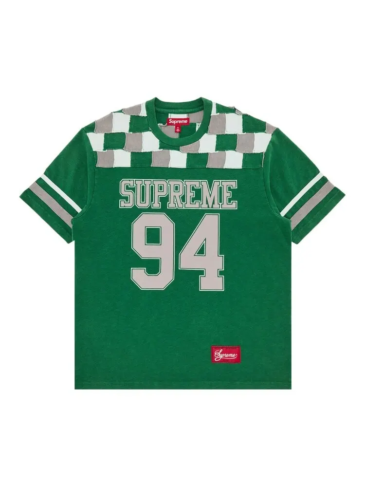 Майка Supreme Patchwork Yoke Football Top — изображение 1 из 3, зеленый
