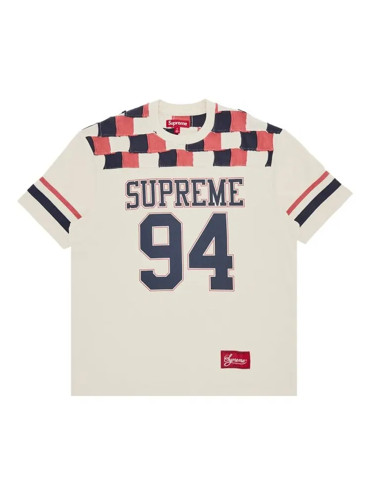 Майка Supreme Patchwork Yoke Football Top — изображение 1 из 3, серый