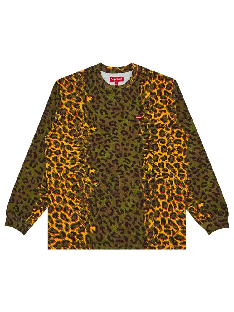 Футболка Supreme Small Box Long-Sleeve Tee — изображение 1 из 2, бежевый