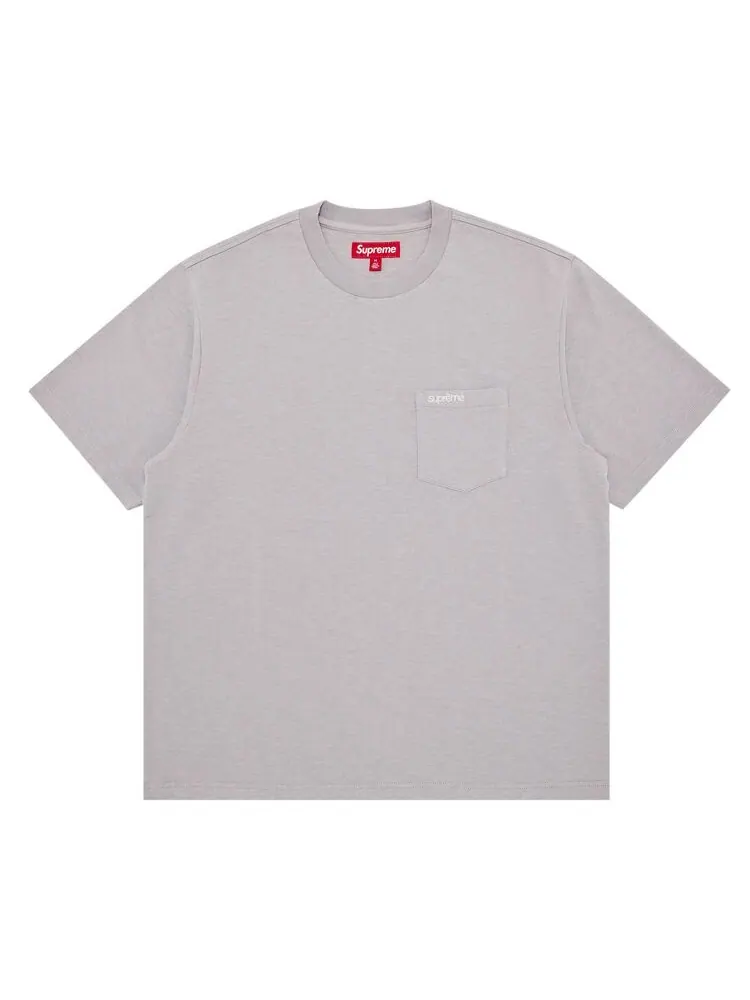 Футболка Supreme Short-Sleeve Pocket Tee Grey — изображение 1 из 2, серый