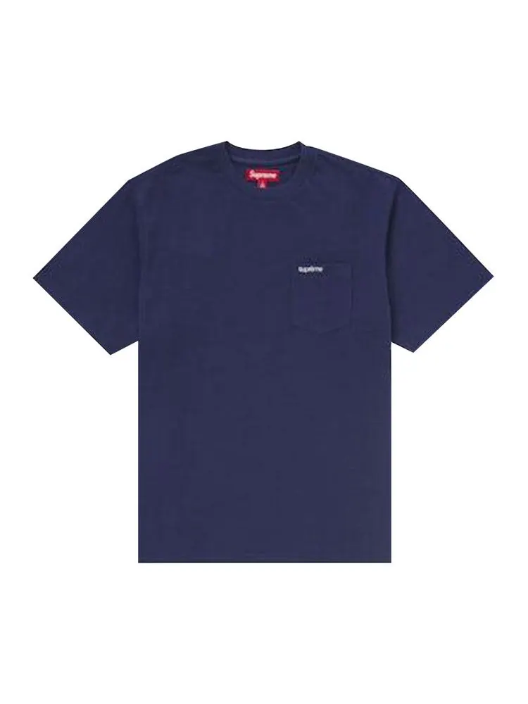 Футболка Supreme Short-Sleeve Pocket Tee — изображение 1 из 1, темно-синий
