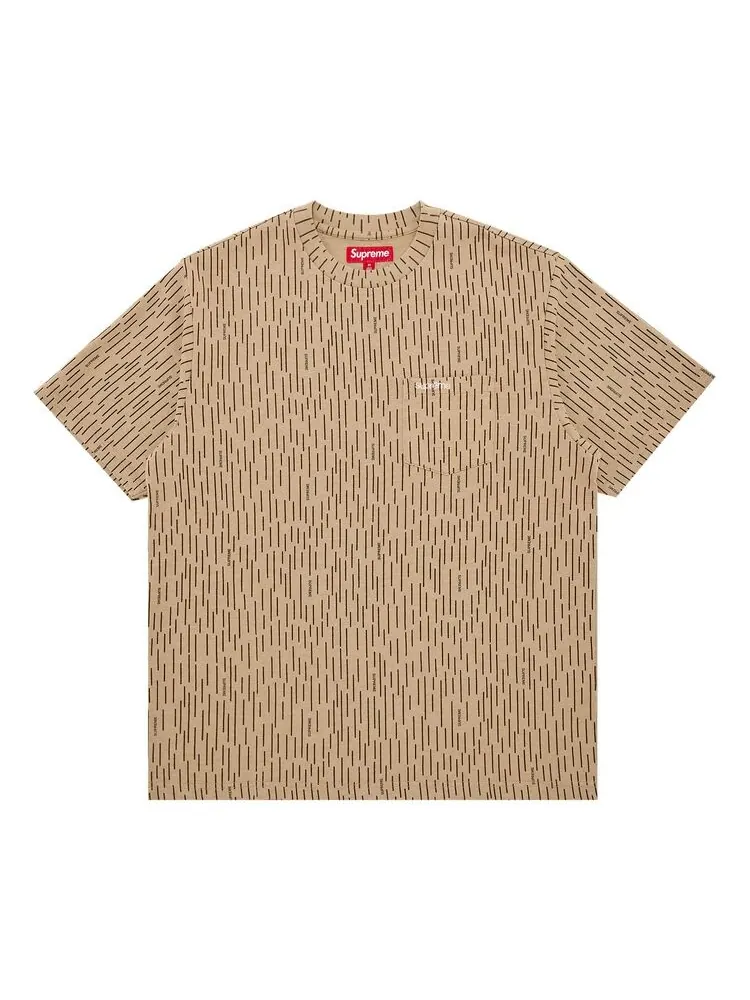Футболка Supreme Short-Sleeve Pocket Tee Tan Raindrop — изображение 1 из 2, бежевый