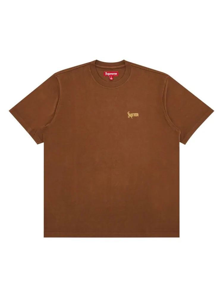 Футболка Supreme Old English Tee Brown — изображение 1 из 2, коричневый
