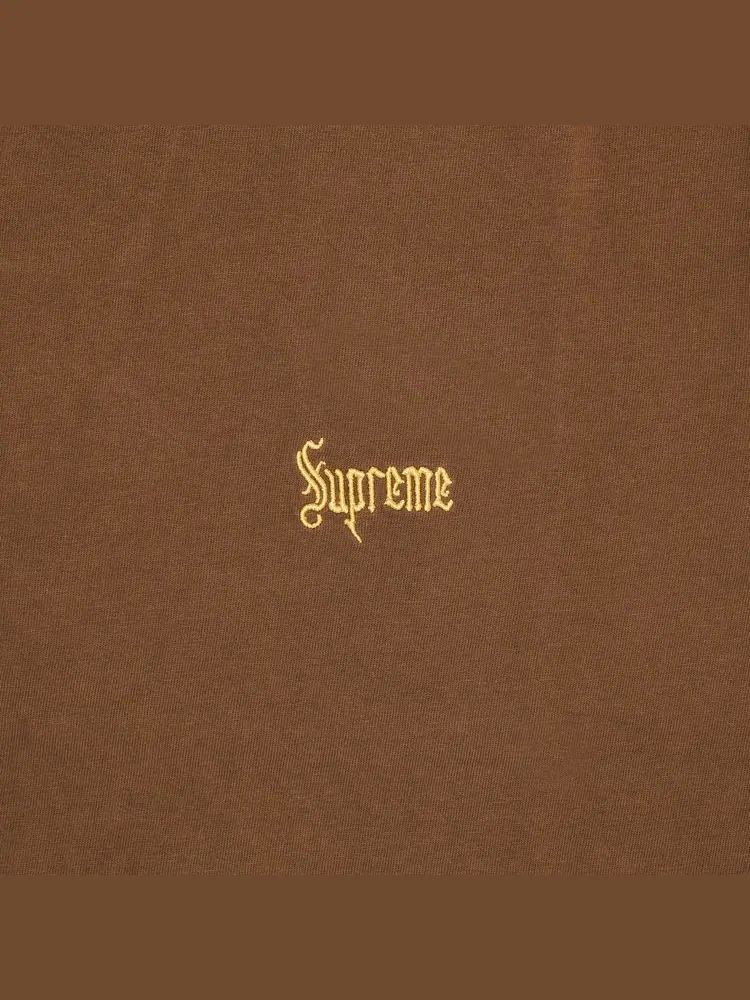 Футболка Supreme Old English Tee Brown — изображение 2 из 2, коричневый