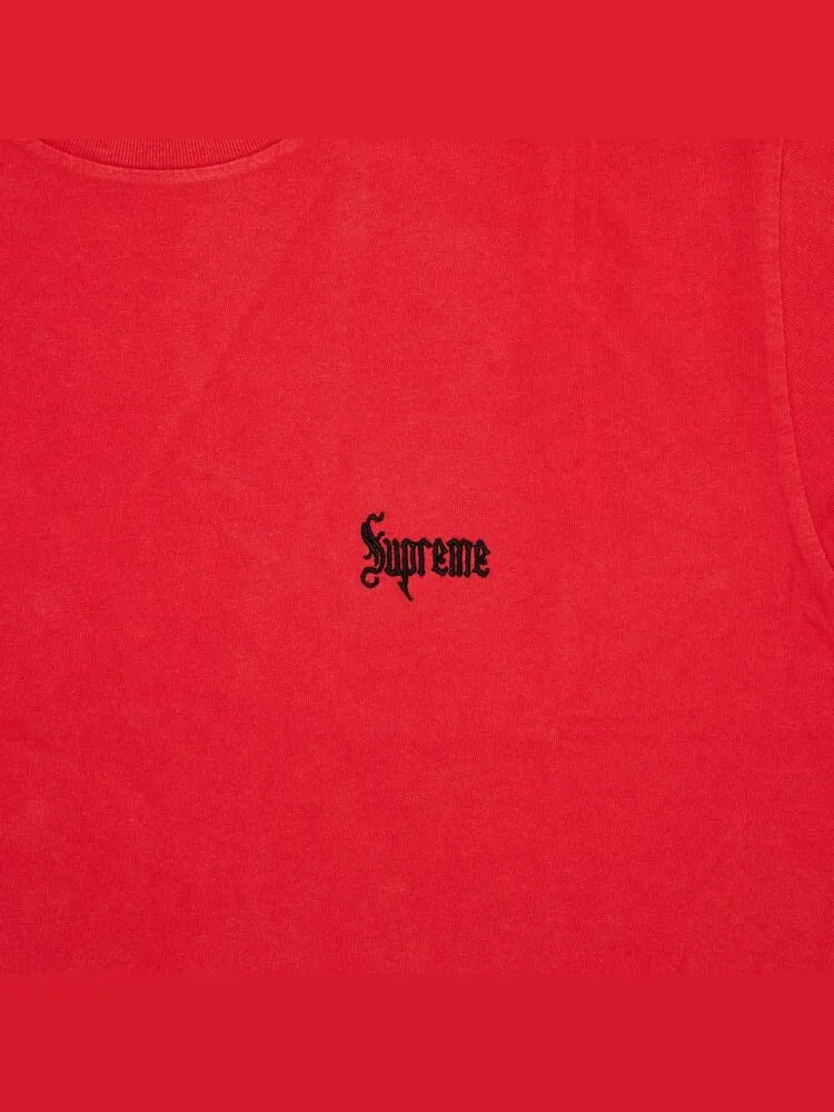 Футболка Supreme Old English Tee Red — изображение 2 из 2, красный
