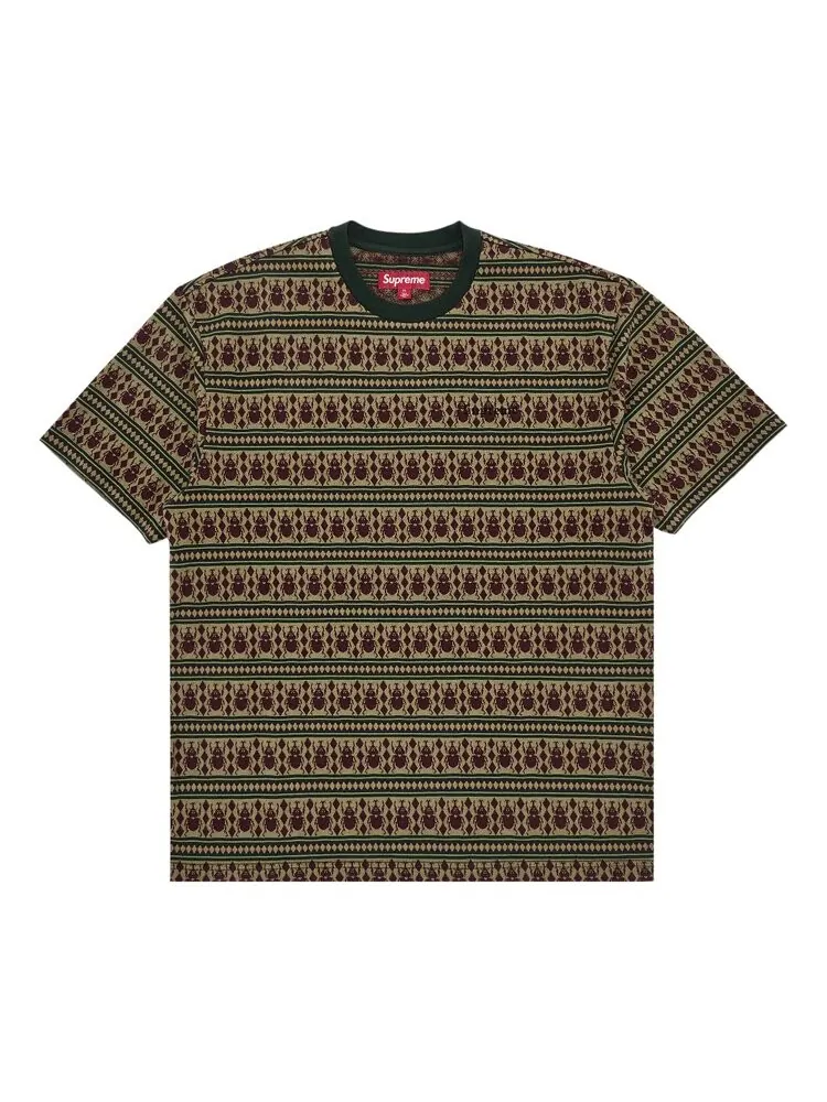 Майка Supreme Jacquard Scarab Short-Sleeve Top — изображение 1 из 3, оливковый