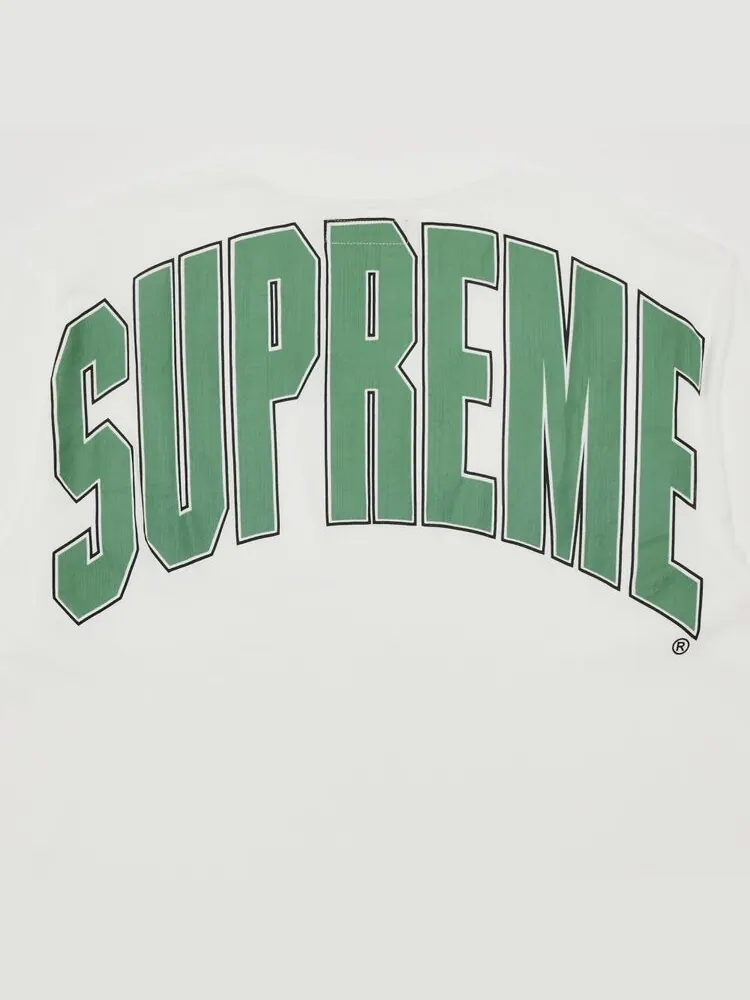 Майка Supreme Cracked Back Arc Short-Sleeve Top — изображение 3 из 3, белый