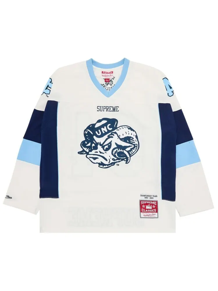 Джерси Supreme x Mitchell & Ness NCAA Hockey Jersey White — изображение 1 из 3, белый