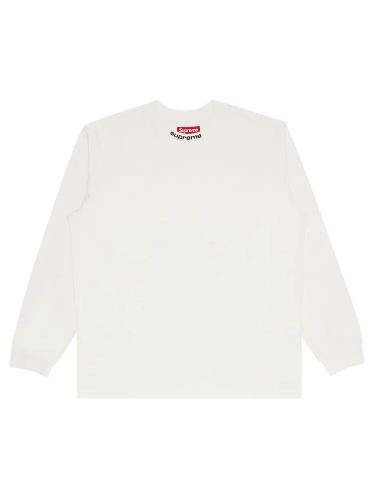 Топ Supreme Embroidered Collar Long-Sleeve Top — изображение 1 из 2, белый