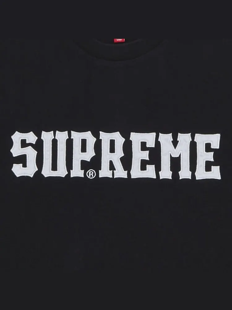 Майка Supreme Twill Appliqué Short-Sleeve Top — изображение 2 из 2, черный
