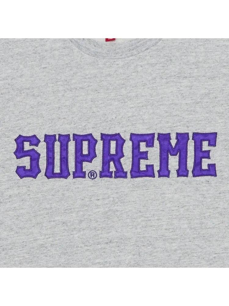 Майка Supreme Twill Appliqué Short-Sleeve Top — изображение 2 из 2, серый