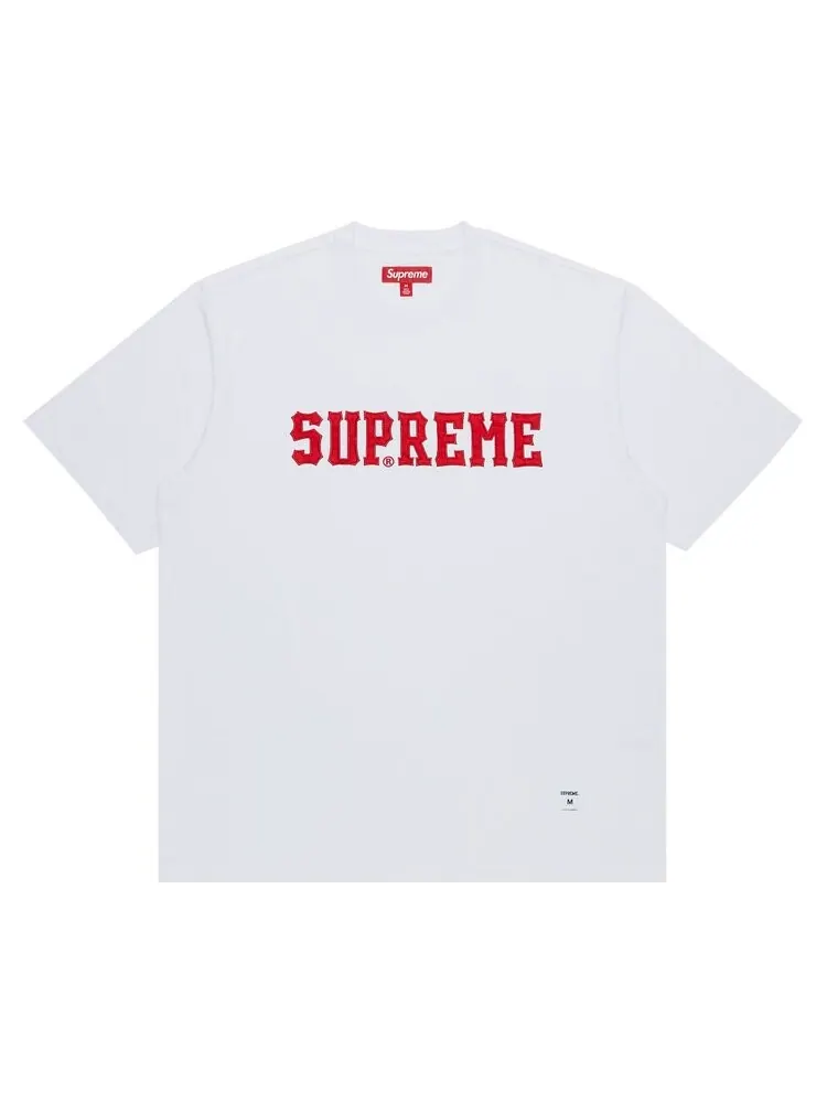 Майка Supreme Twill Appliqué Short-Sleeve Top — изображение 1 из 2, белый