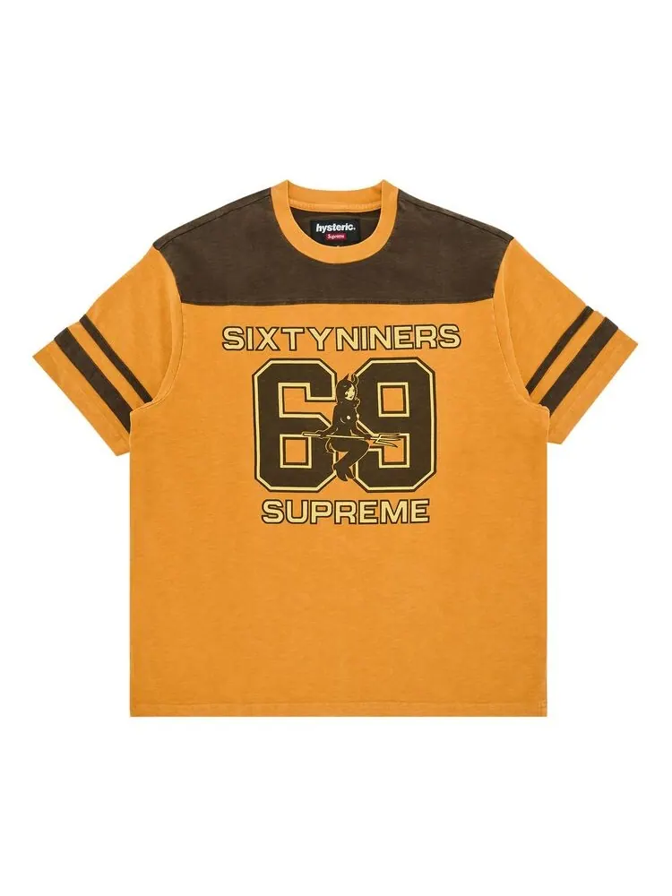 Топ Supreme x HYSTERIC GLAMOUR 69 Football Top Light Orange — изображение 1 из 3, светлый оранжевый
