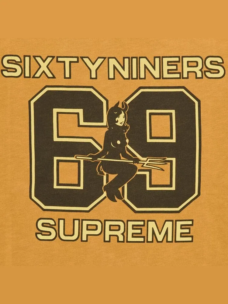 Топ Supreme x HYSTERIC GLAMOUR 69 Football Top Light Orange — изображение 3 из 3, светлый оранжевый