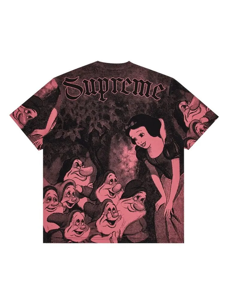Топ Supreme Snow White Short-Sleeve Top Pink — изображение 2 из 3, розовый