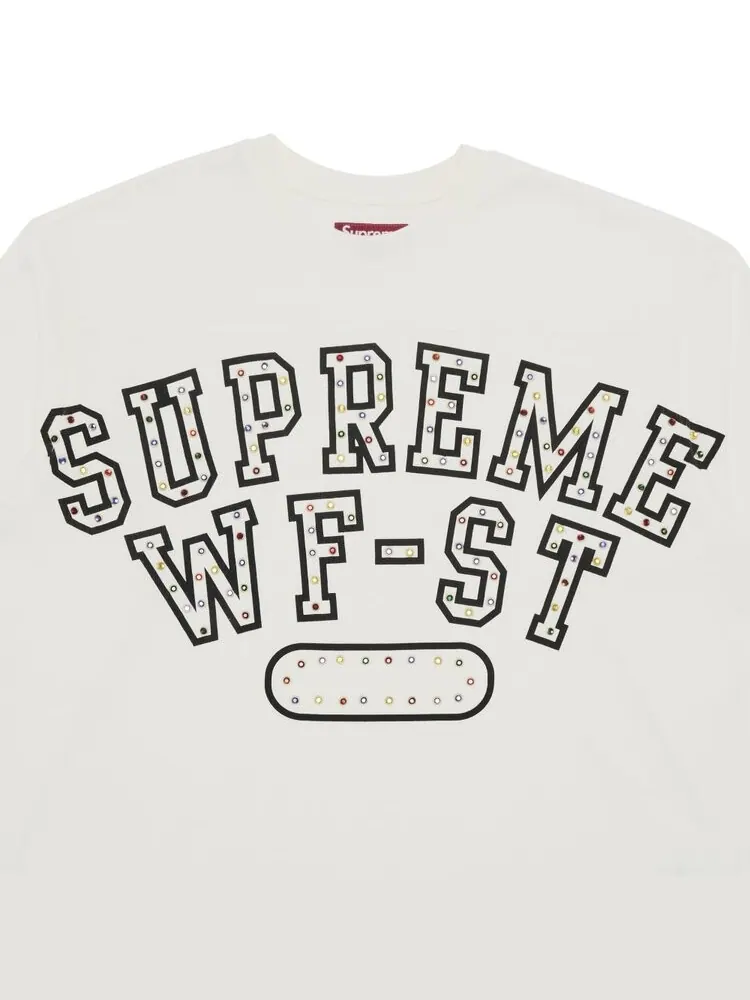 Майка Supreme Athletic Studded Long-Sleeve Top — изображение 3 из 3, белый