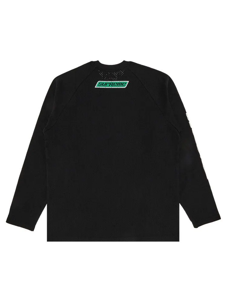 Топ Supreme x HYSTERIC GLAMOUR Mesh Long-Sleeve Top — изображение 2 из 3, черный
