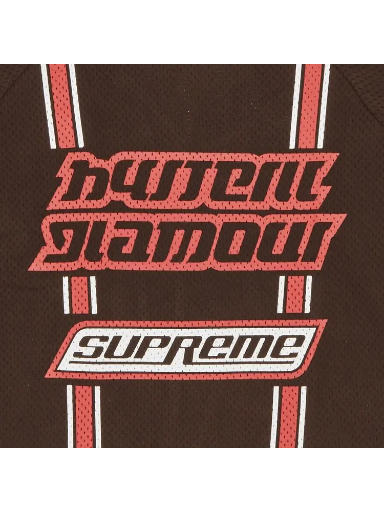 Топ Supreme x HYSTERIC GLAMOUR Mesh Long-Sleeve Top Brown — изображение 3 из 3, коричневый