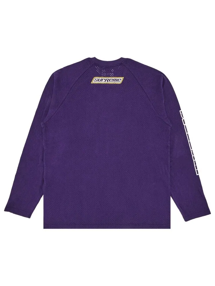 Топ Supreme x HYSTERIC GLAMOUR Mesh Long-Sleeve Top Purple — изображение 2 из 3, фиолетовый