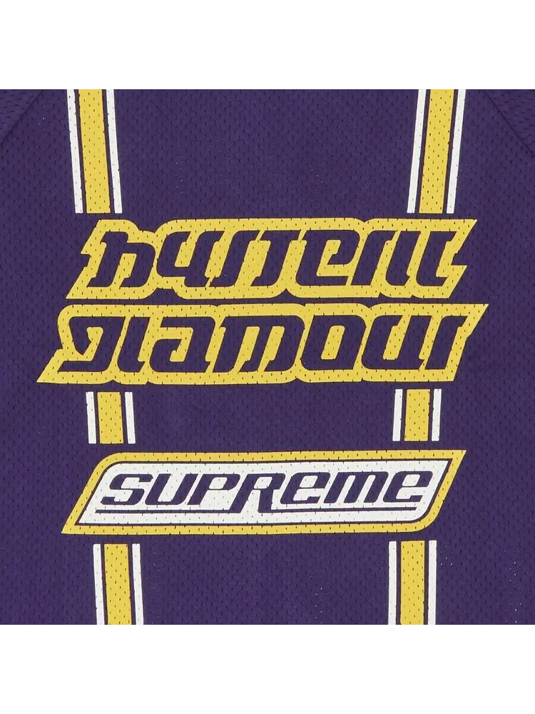 Топ Supreme x HYSTERIC GLAMOUR Mesh Long-Sleeve Top Purple — изображение 3 из 3, фиолетовый