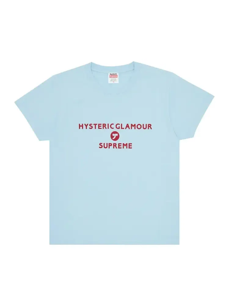 Детская футболка Supreme x HYSTERIC GLAMOUR — изображение 1 из 2, светло-голубая