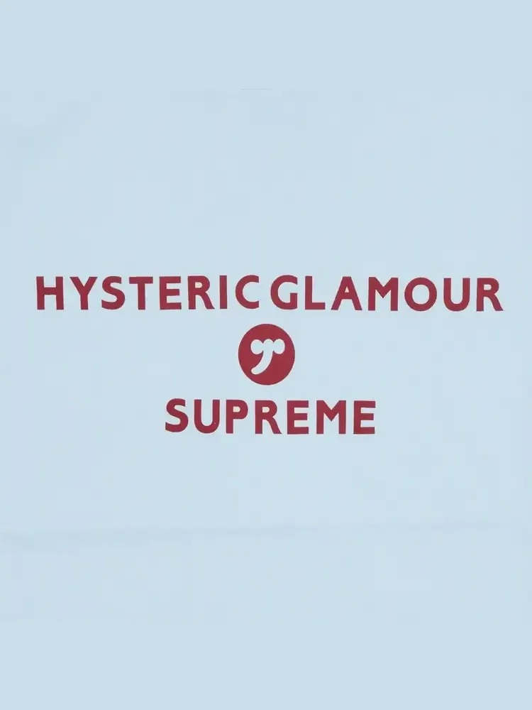 Детская футболка Supreme x HYSTERIC GLAMOUR — изображение 2 из 2, светло-голубая