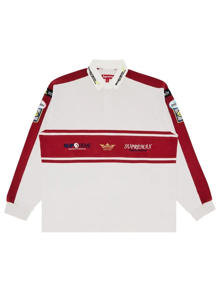 Топ Supreme Chest Stripe Rugby — изображение 1 из 3, серый