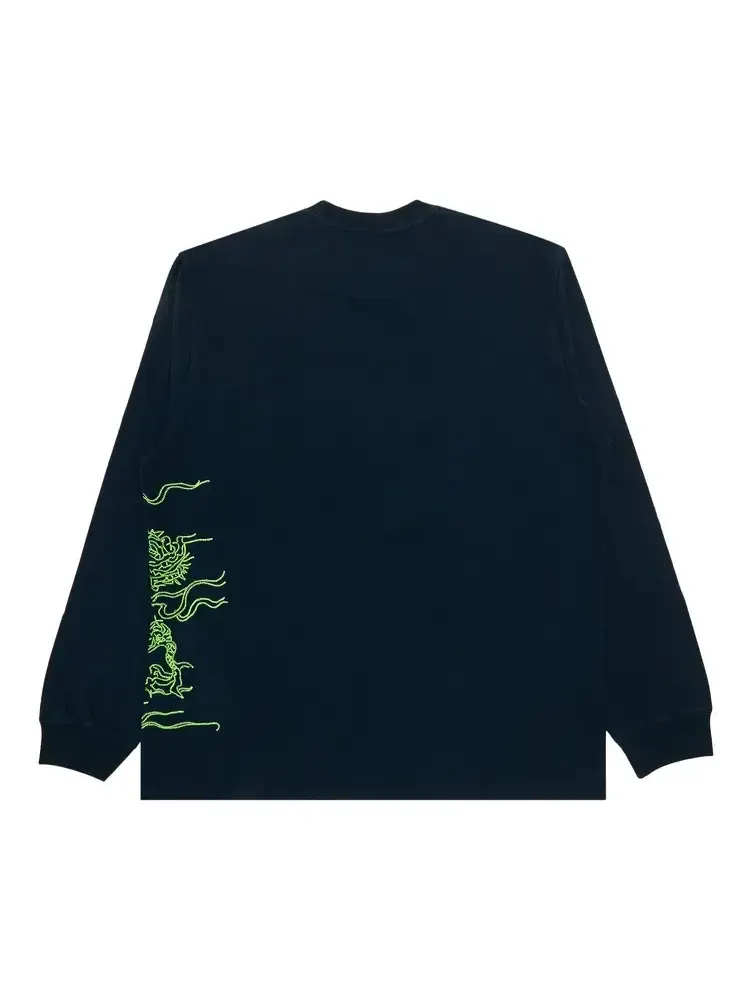 Футболка с длинными рукавами Supreme Dragon с вышивкой — изображение 2 из 3, синий